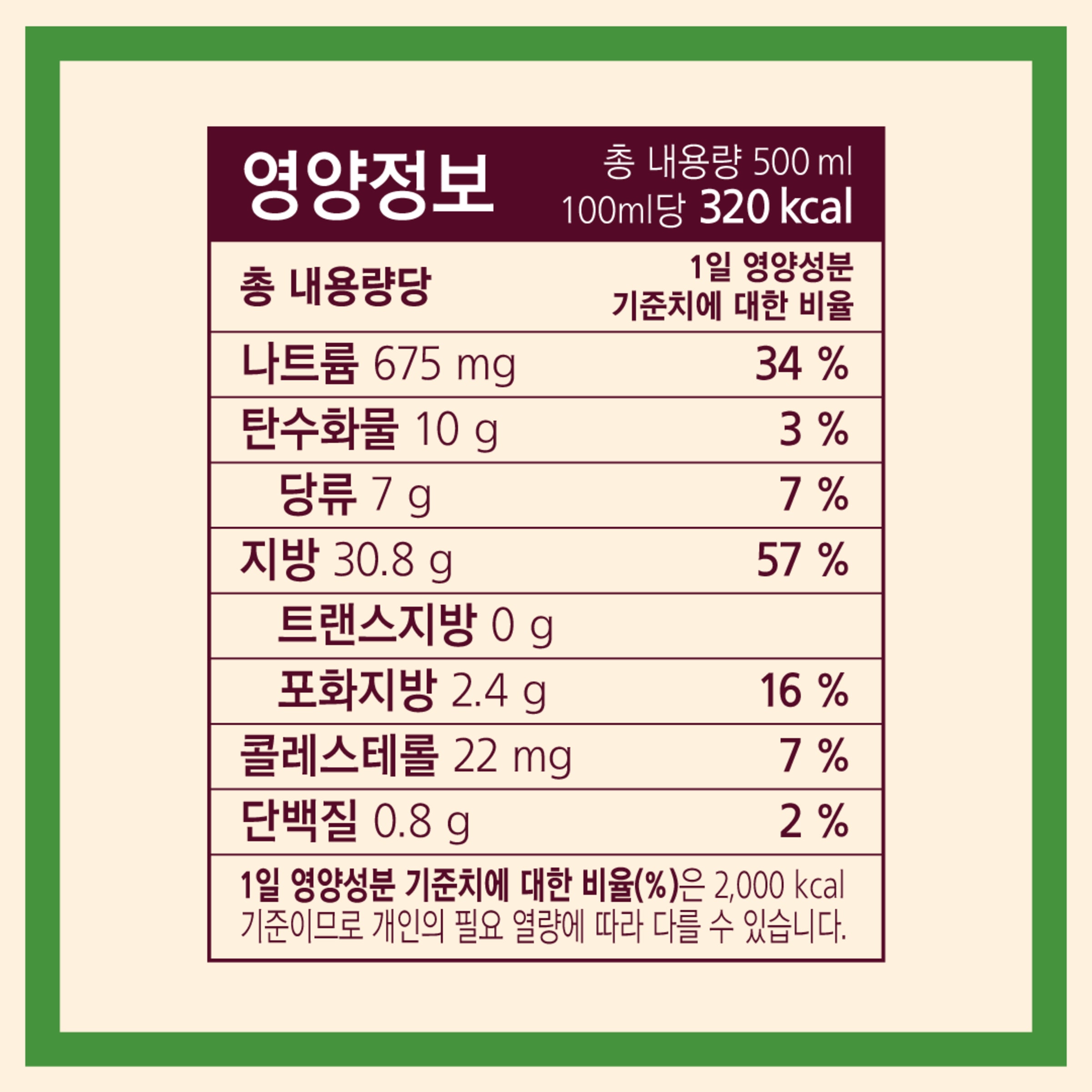 Nutrition info for this product.