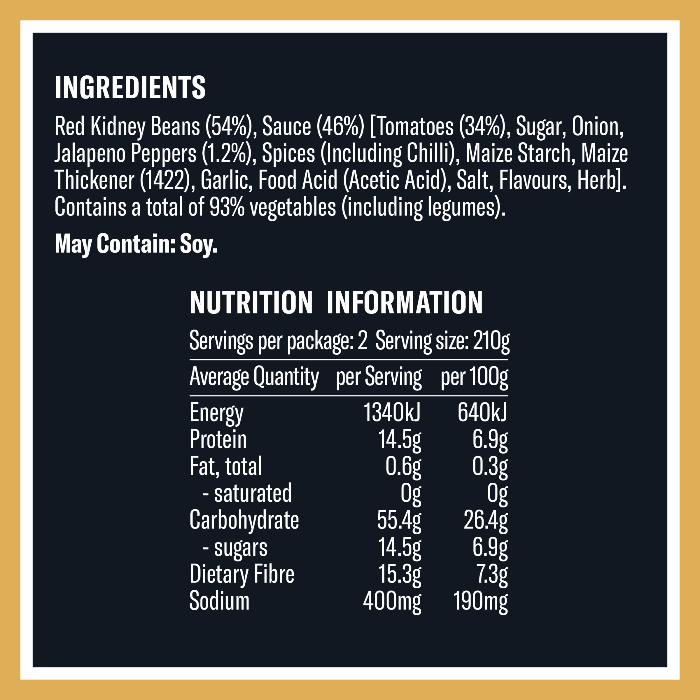 Nutrition info for this product.