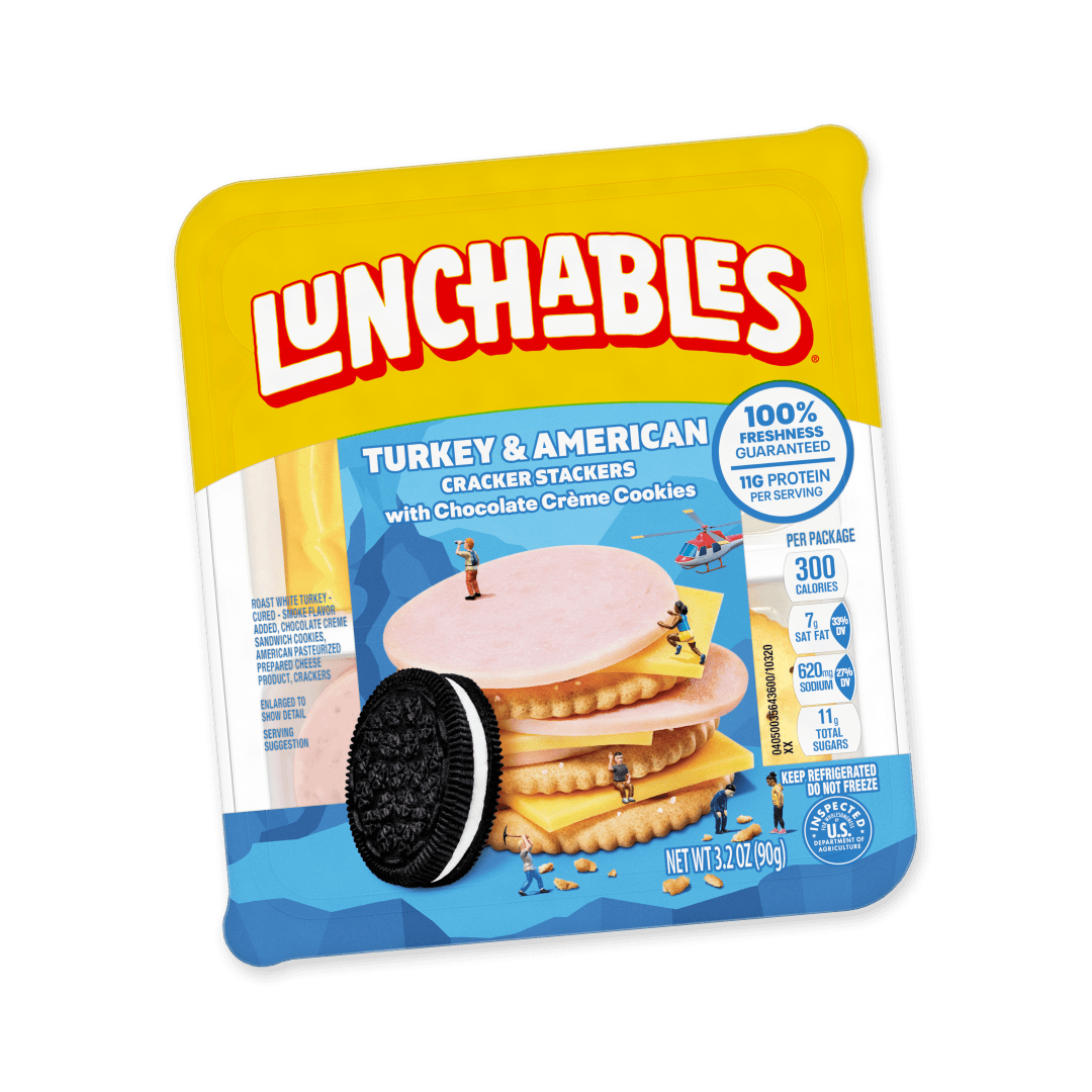 Lunchables Turkey and American Cracker Stackers with Chocolate Creme Cookies