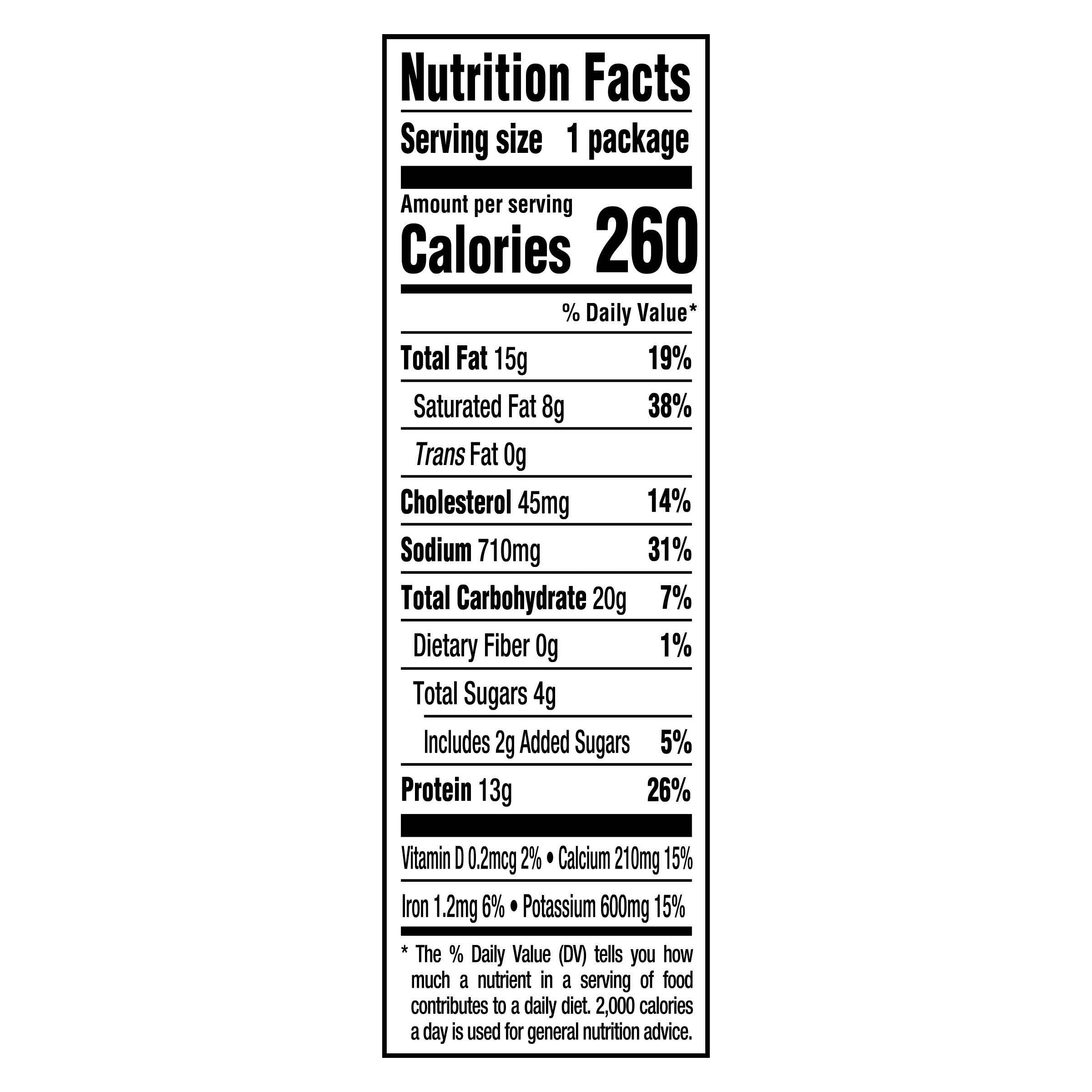 Nutrition info for this product.