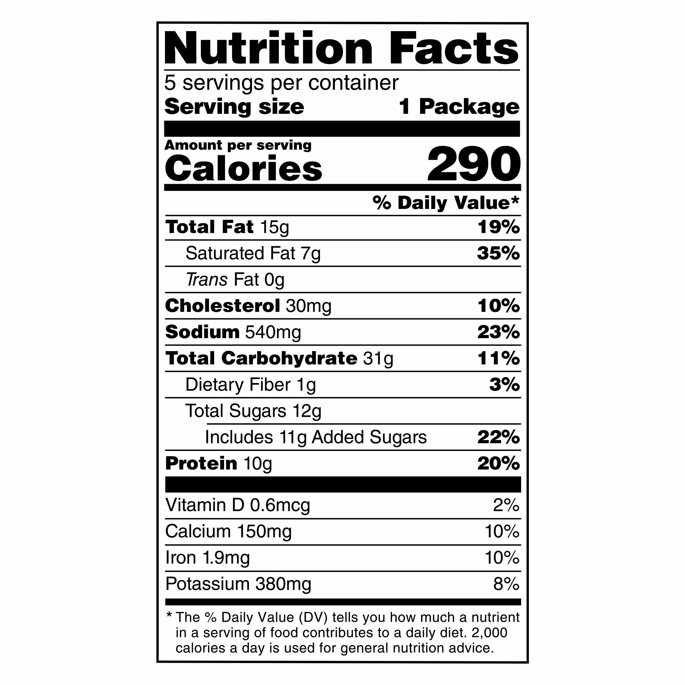 Nutrition info for this product.