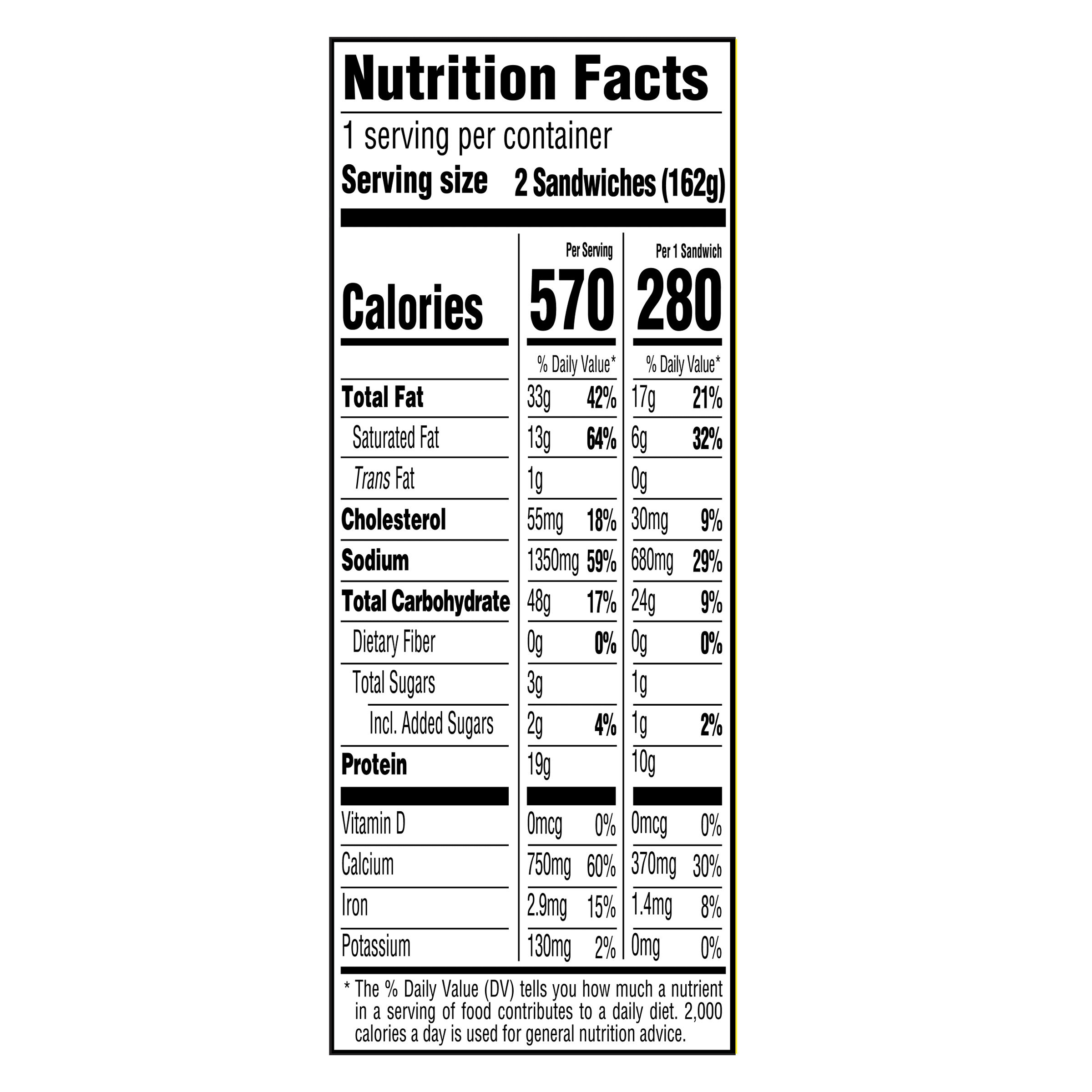 Nutrition info for this product.