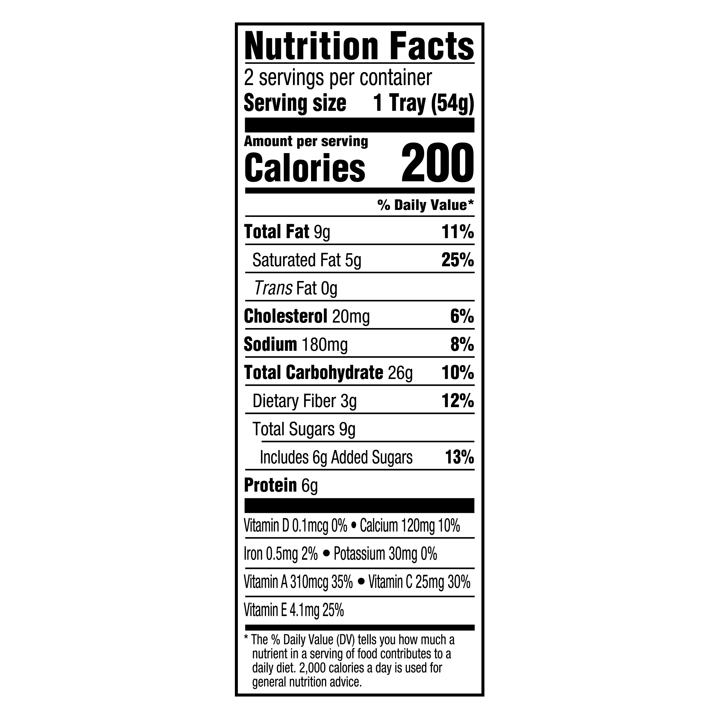 Nutrition info for this product.
