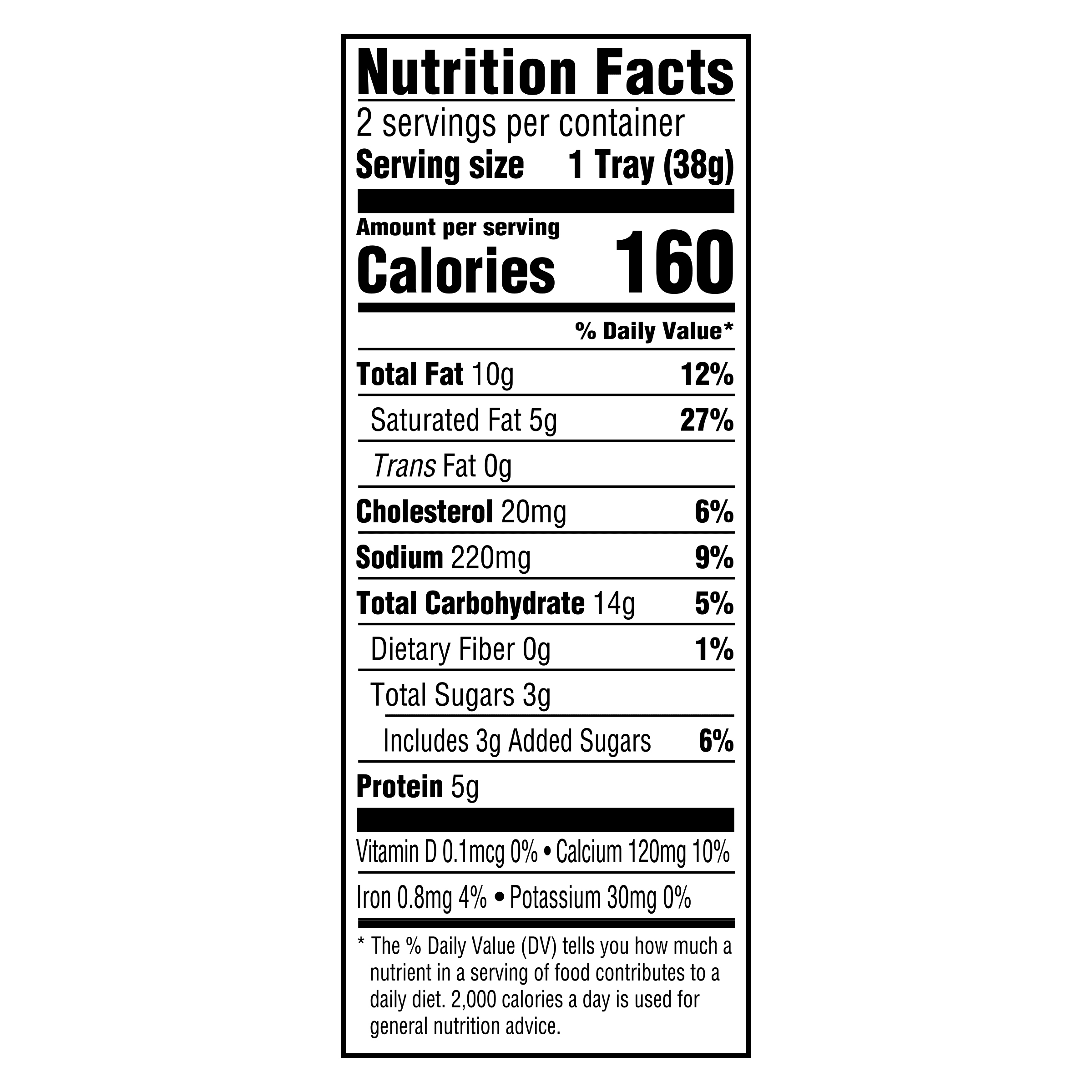 Nutrition info for this product.