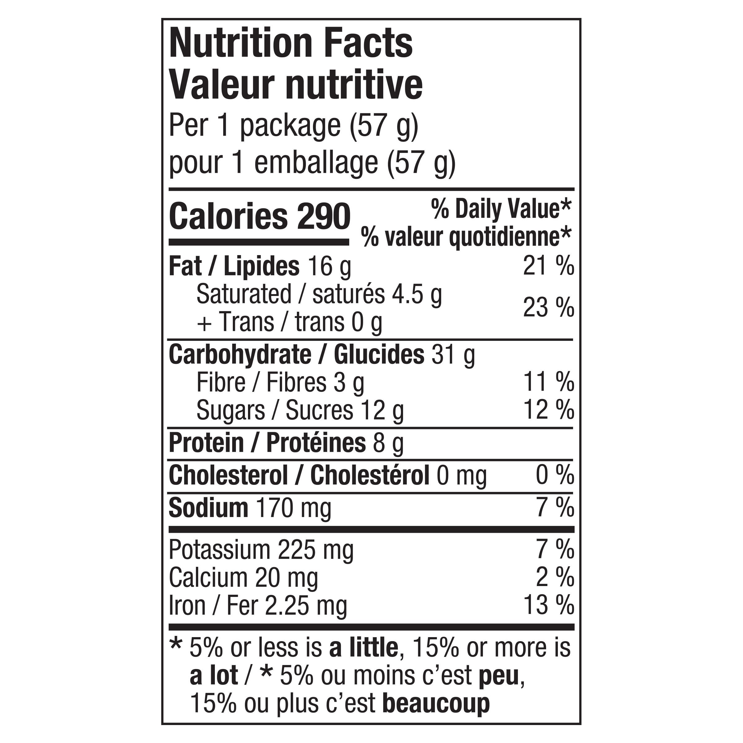 Nutrition info for this product.