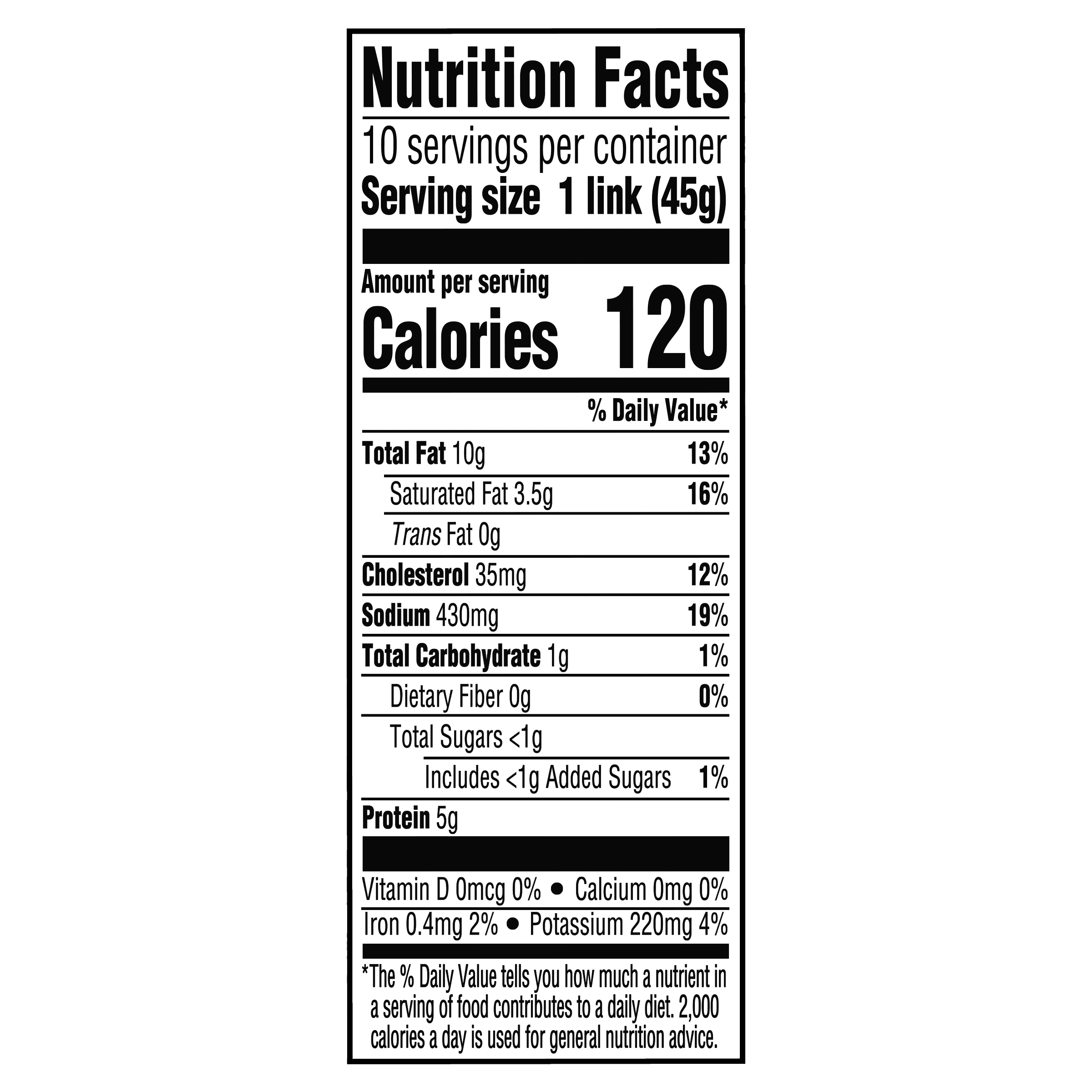 Nutrition info for this product.