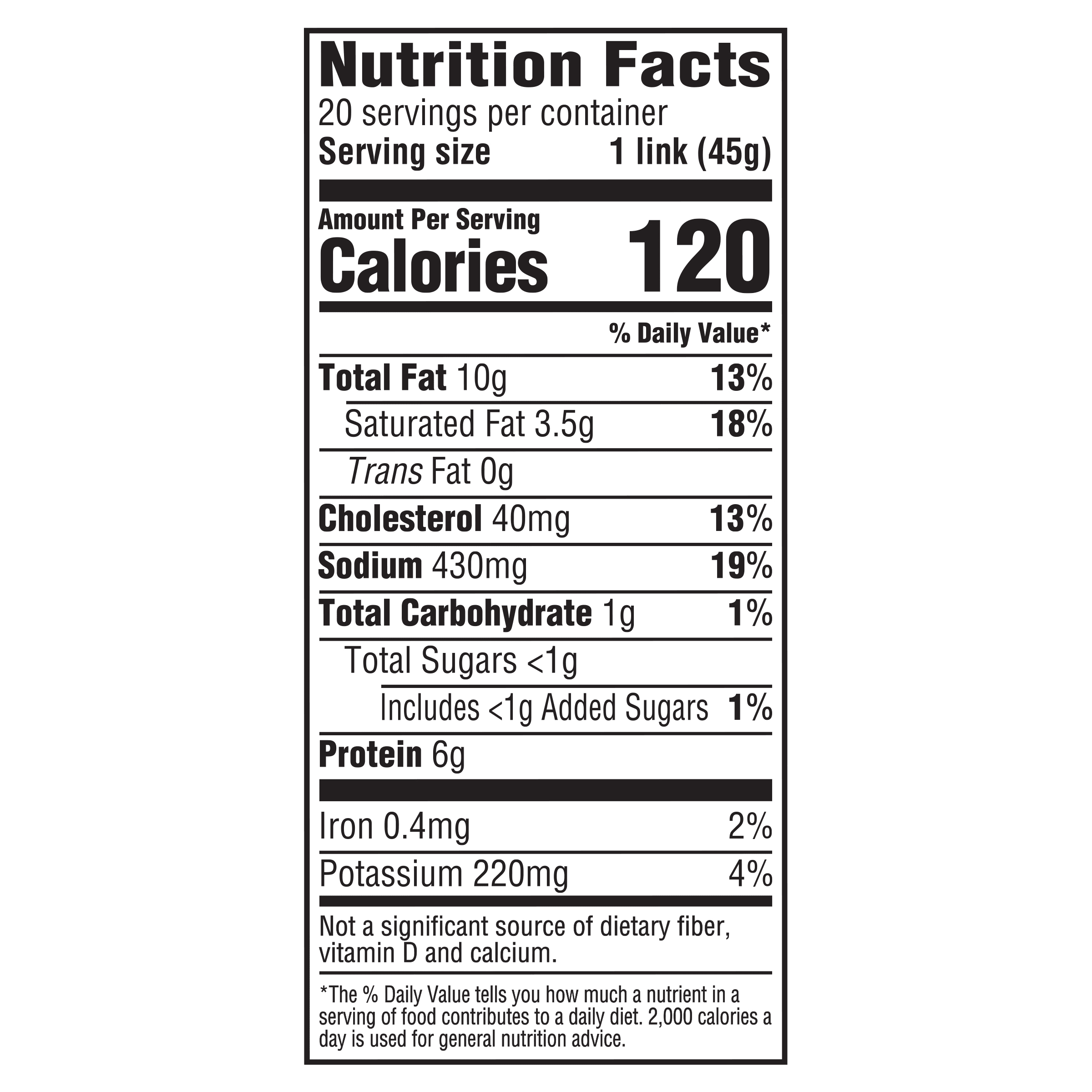 Nutrition info for this product.