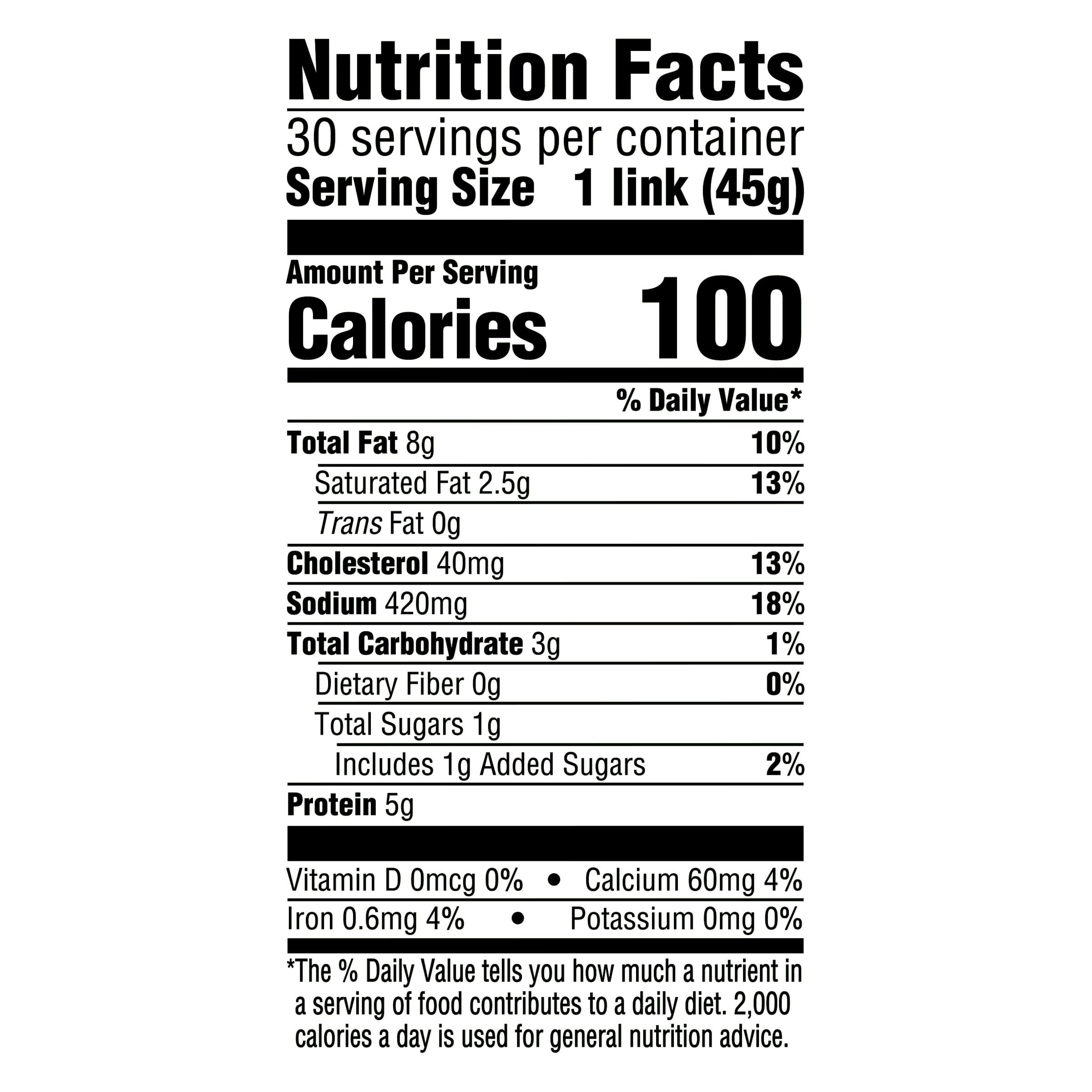 Nutrition info for this product.