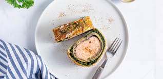 Lachs im Blätterteig