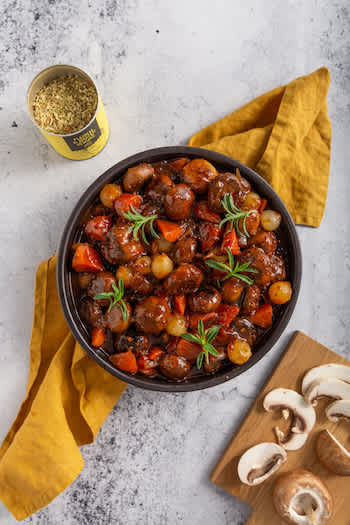 Veganes Pilzragout