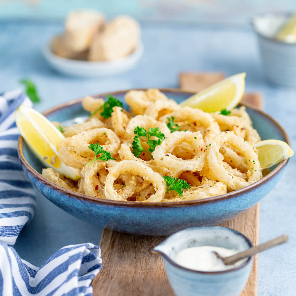 Calamari aus der Heißluftfritteuse