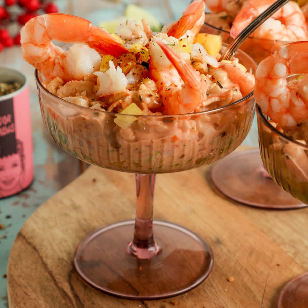 Cóctel de gambas