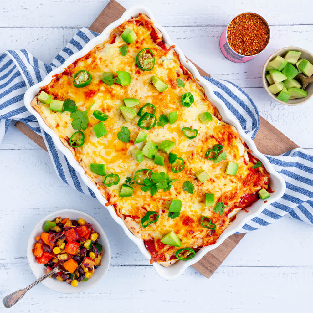 Enchiladas vegetarianas