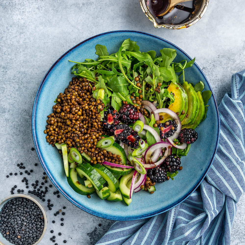 Fruchtige Linsenbowl
