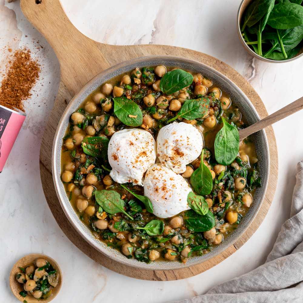 Garbanzos con espinacas