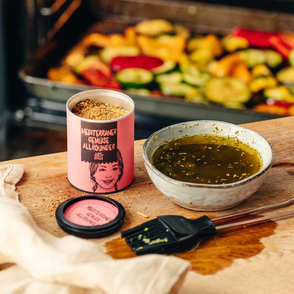 Grillgemüse Marinade mit Kräutern und Knoblauch