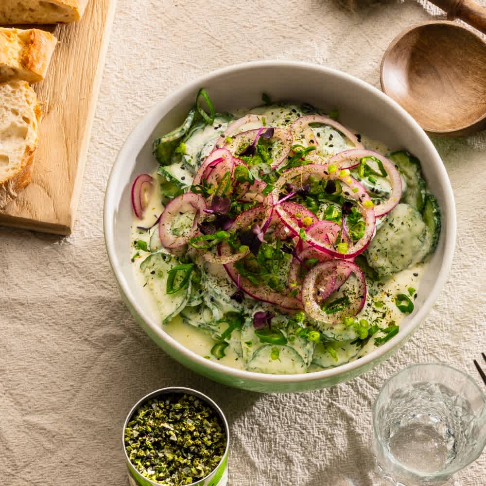 Gurkensalat mit Sahne