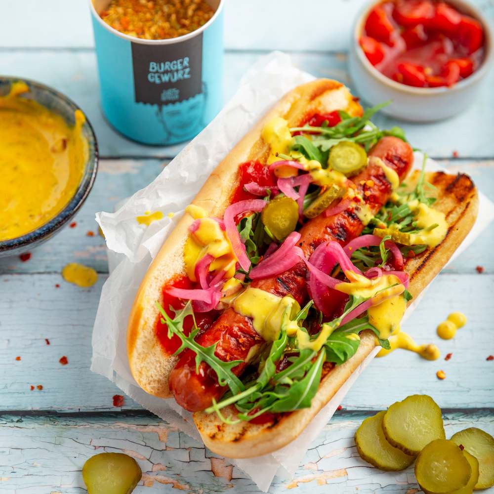 Hot Dogs vom Grill