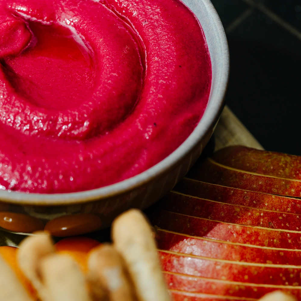 Hummus de remolacha
