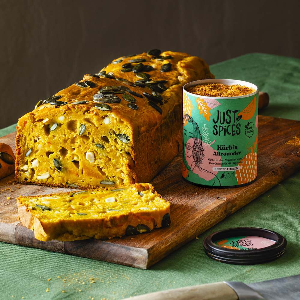 Kürbisbrot mit Feta