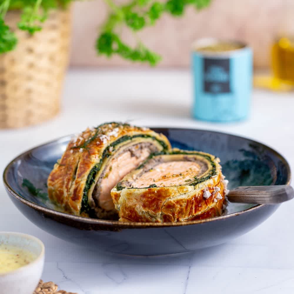 Lachs im Blätterteig aus der Heißluftfritteuse