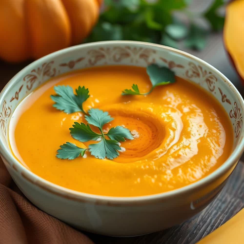 Kürbis Mango Suppe