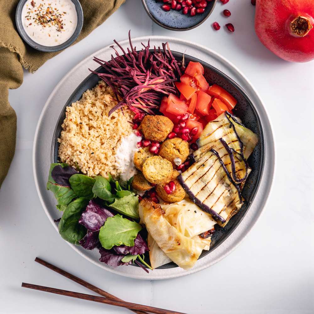 Orientalische Falafel-Bowl