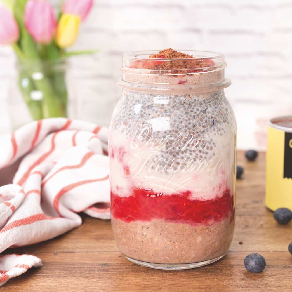 Overnight oats con almendras