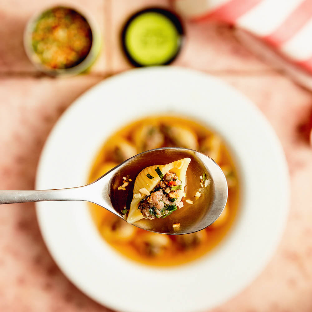 Sopa de galets