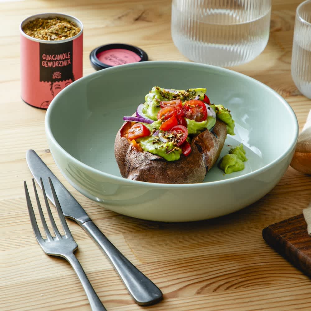 Süßkartoffel mit Guacamole