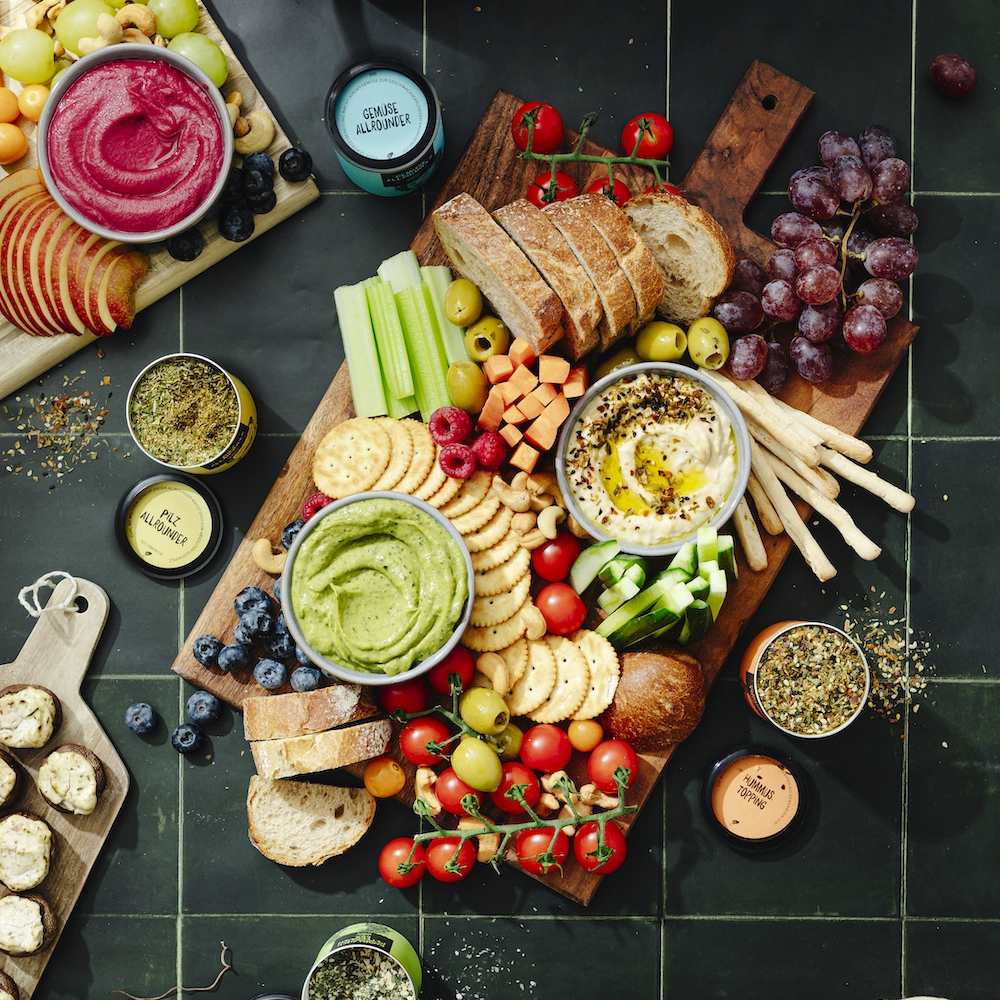 Vegane Vorspeisen Platte