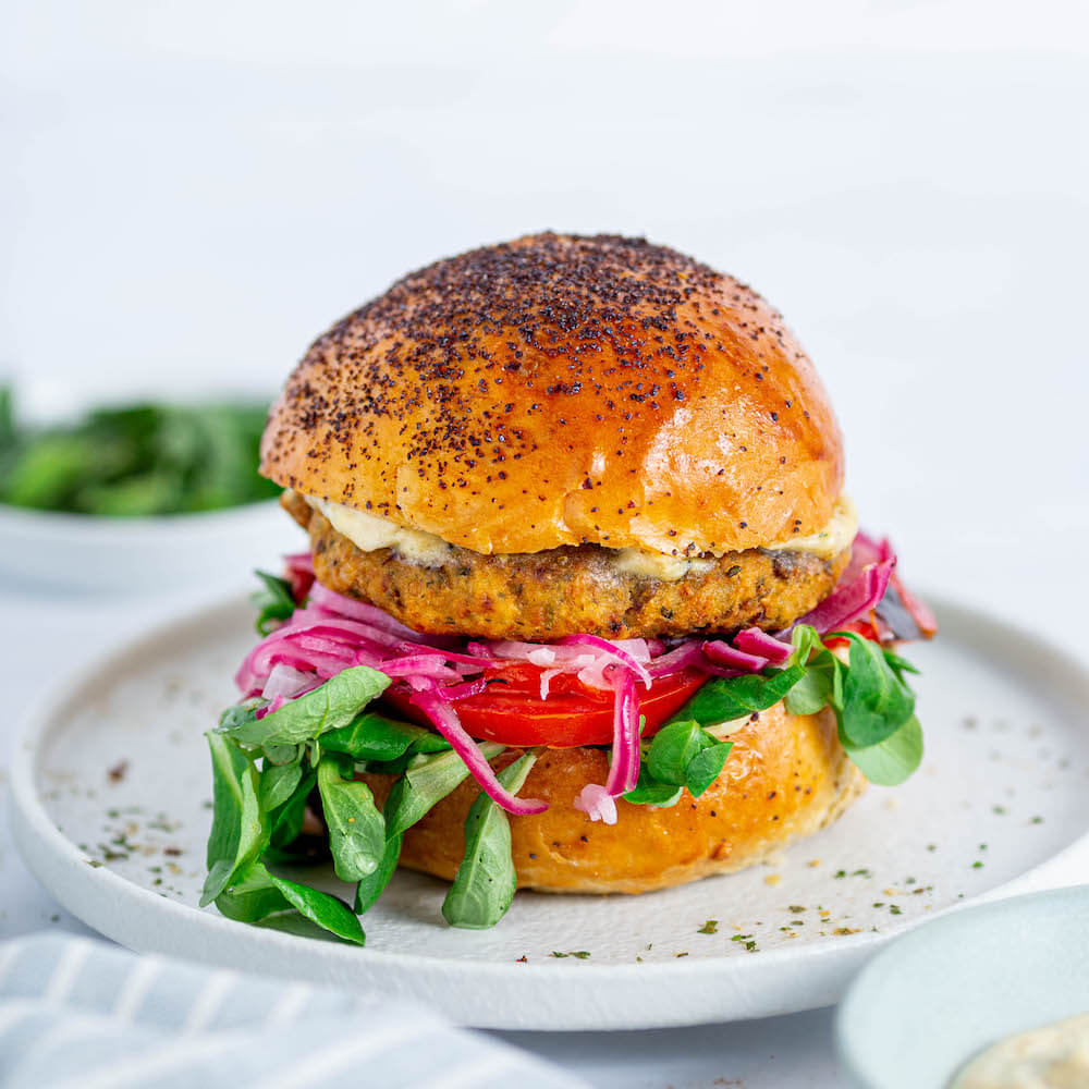 Veggie Burger aus der Heißluftfritteuse