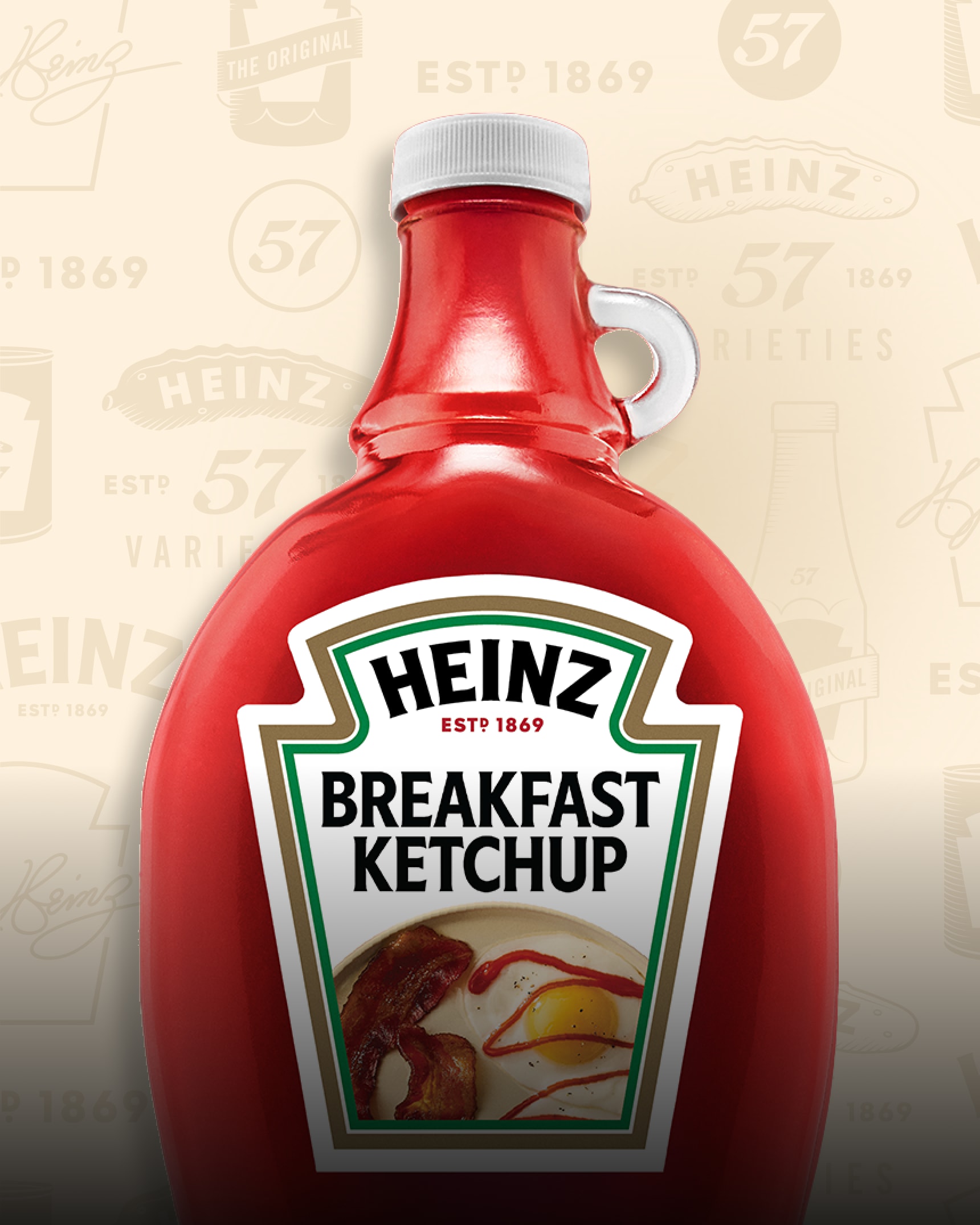 Heinz Breakfast Ketchup bottle.