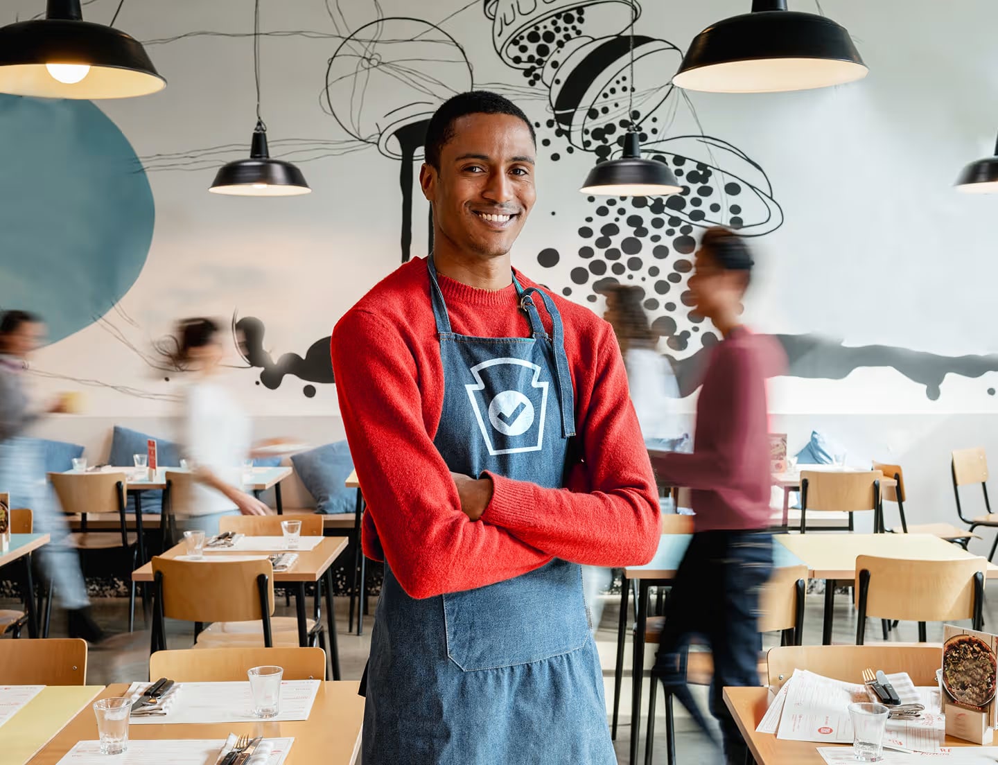 A man with a Heinz verified overall