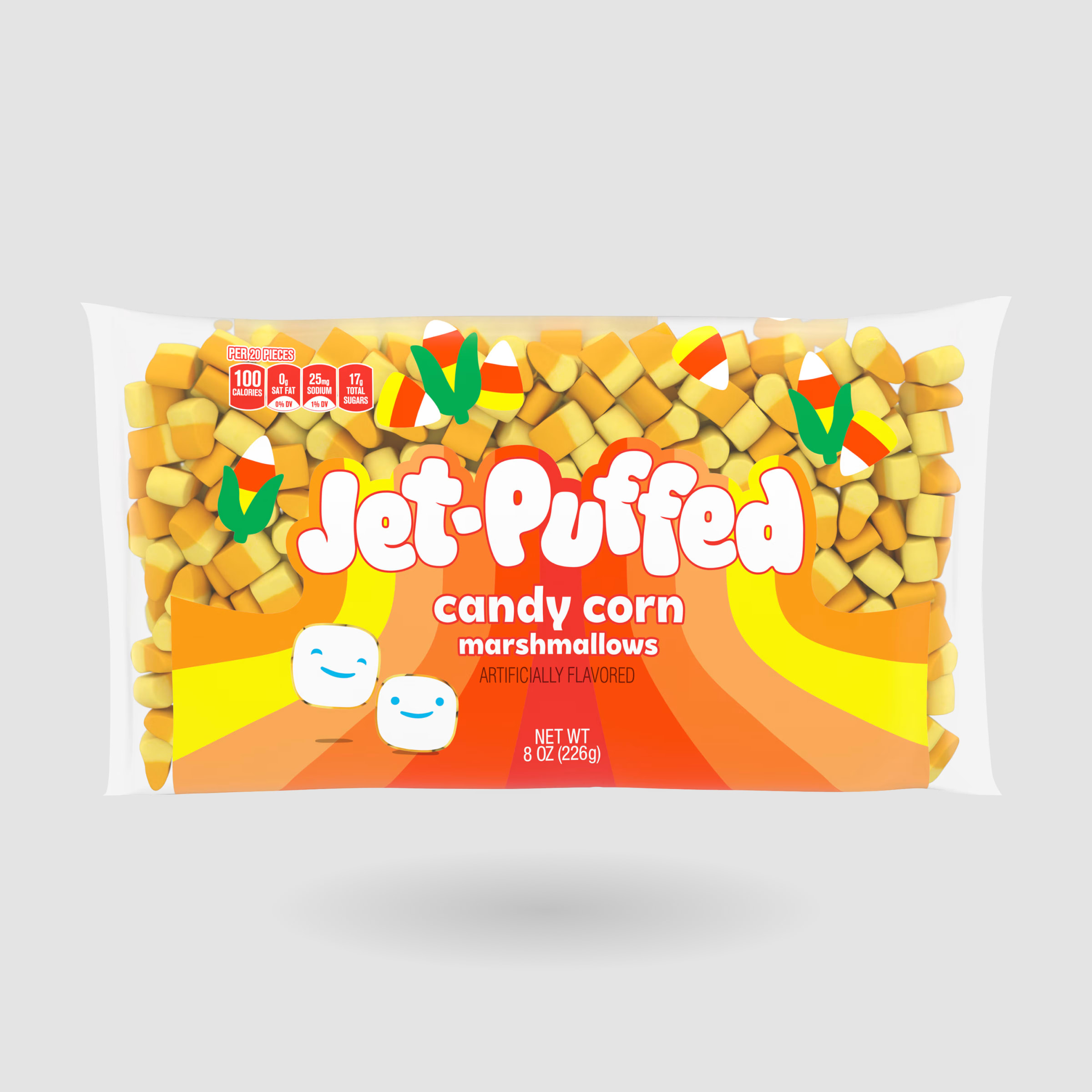 Candy Corn Shaped Halloween Fall Marshmallows