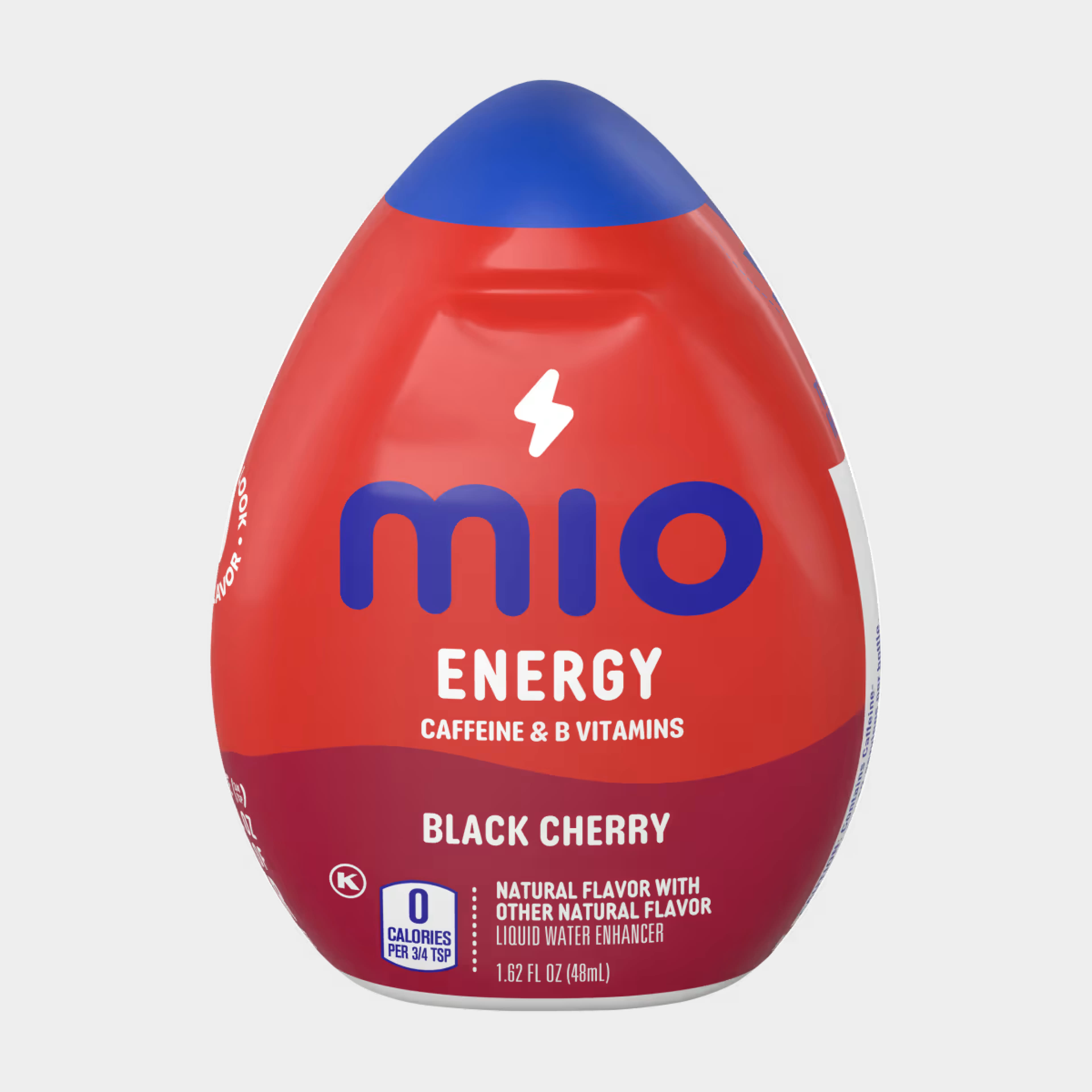 black cherry naturally flavored liquid water enhancer with caffeine & B vitamins