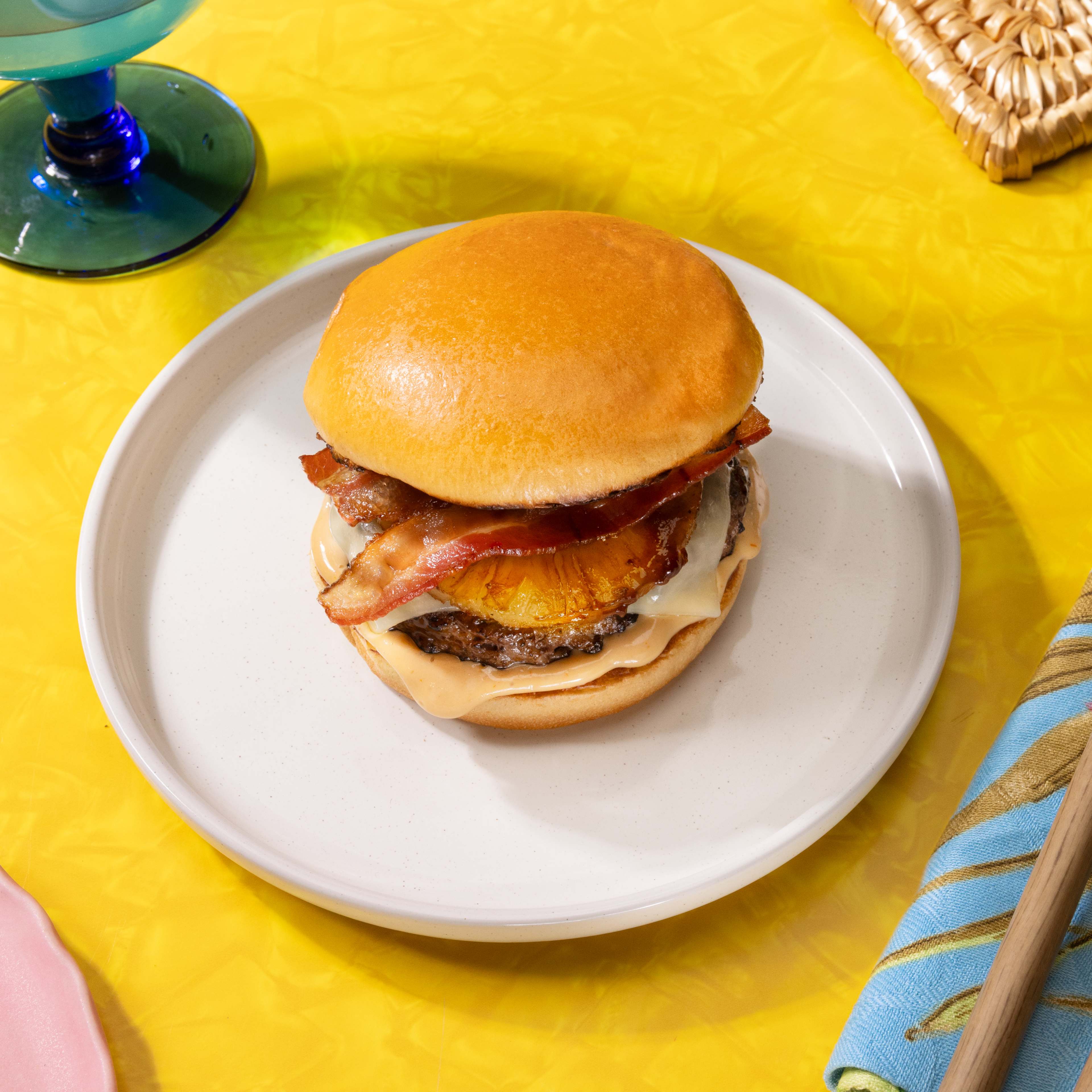 Tropical Teriyaki Smash Burger