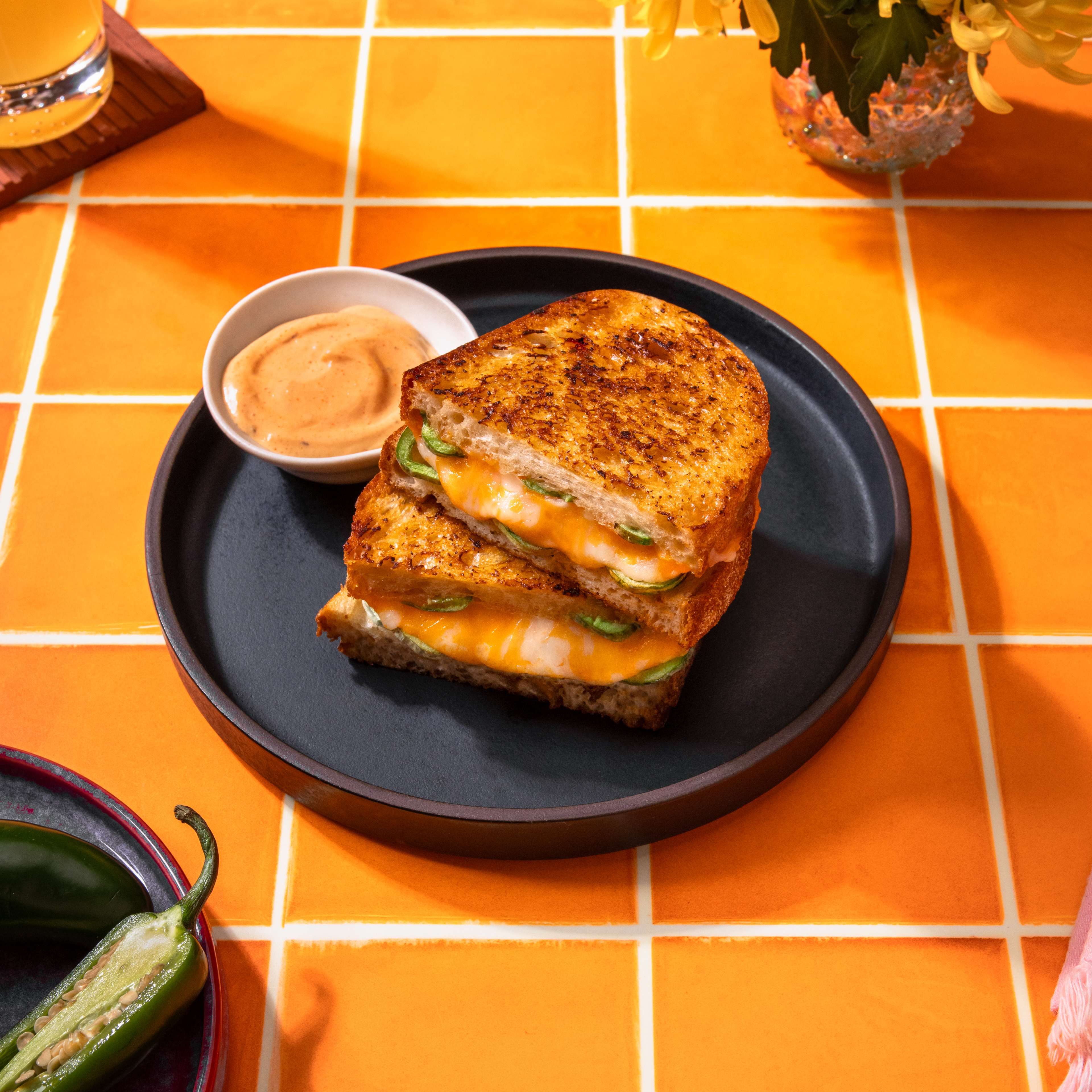 Elote Grilled Cheese Sandwich