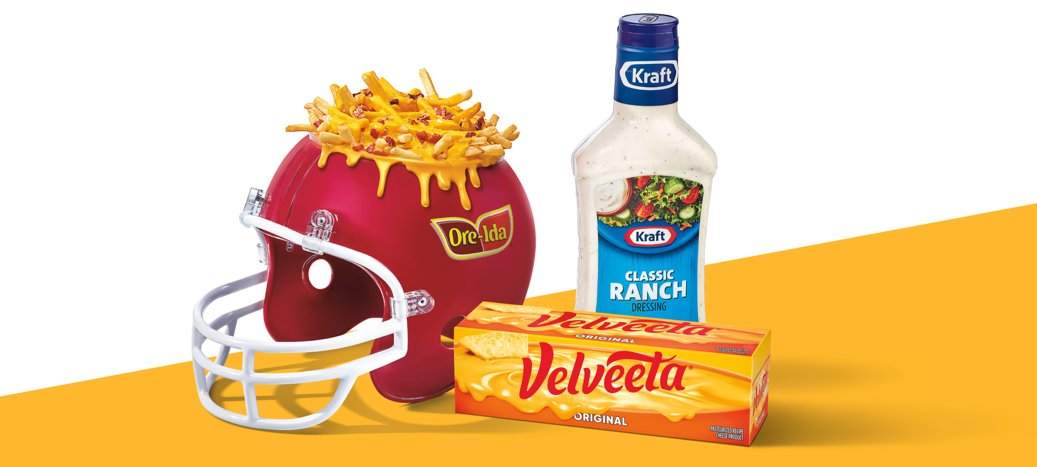 white and yellow win the spread campaign divider