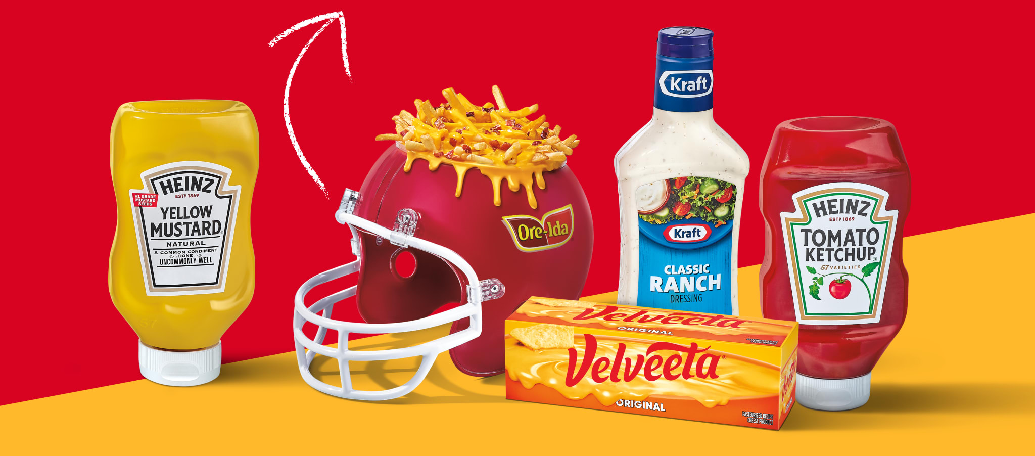 yellow and red win the spread campaign divider