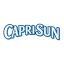 Arched Capri Sun brand logo in blue-outlined white text in a white circle.