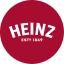 The Heinz logo featuring the brand name and "Est. 1869" in white on a red background.