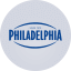 Philadelphia Cream Cheese Logo, blue and white, Since 1872, Kraft Heinz brand, dairy product