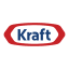 Kraft brand logo with blue text and a red border in a white circle.