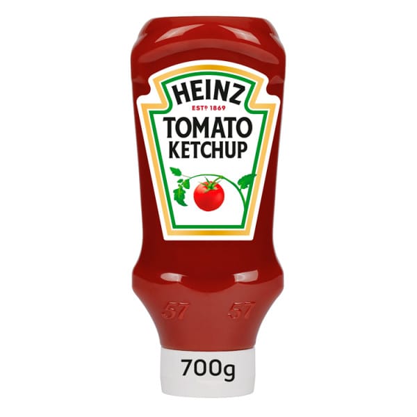 heinz tomato ketchup 700gm top down