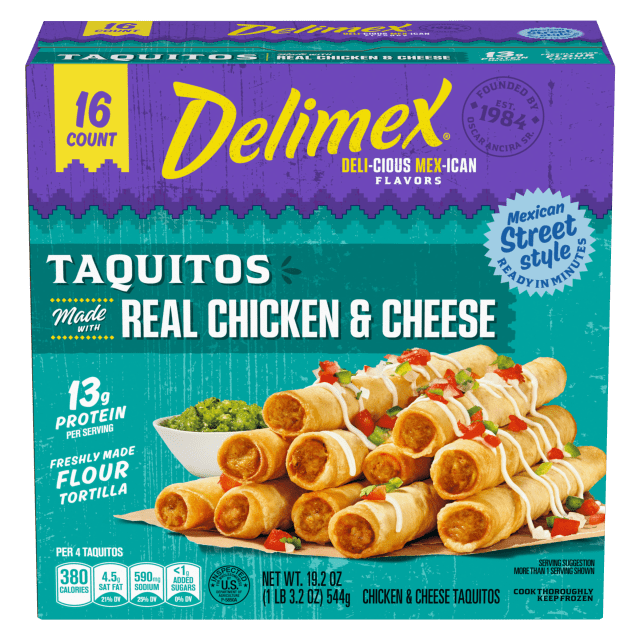 Chicken & Cheese Flour Taquitos Frozen Snacks