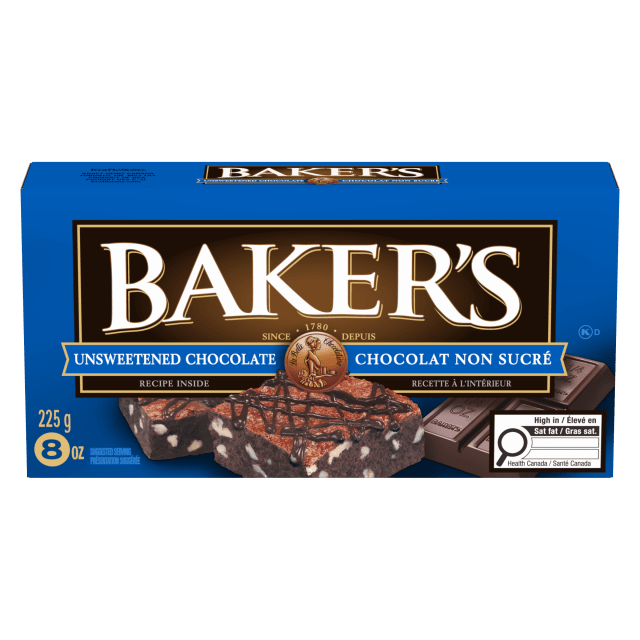 100% Pure Unsweetened Chocolate Baking Bar