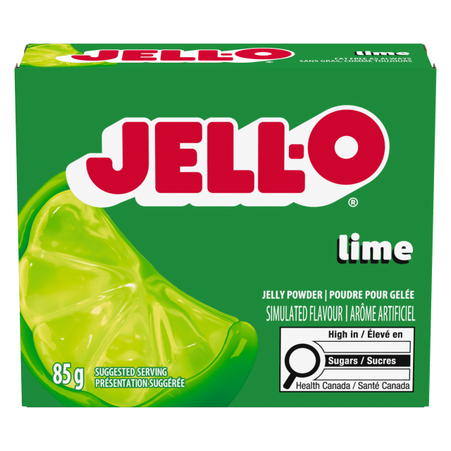 Poudre pour gelée Lime – préparation pour dessert en gélatine