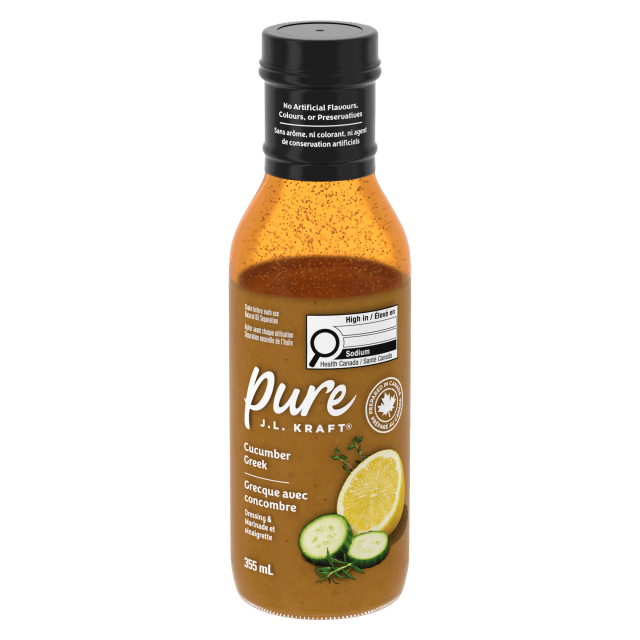 Vinaigrette et marinade grecque au concombre