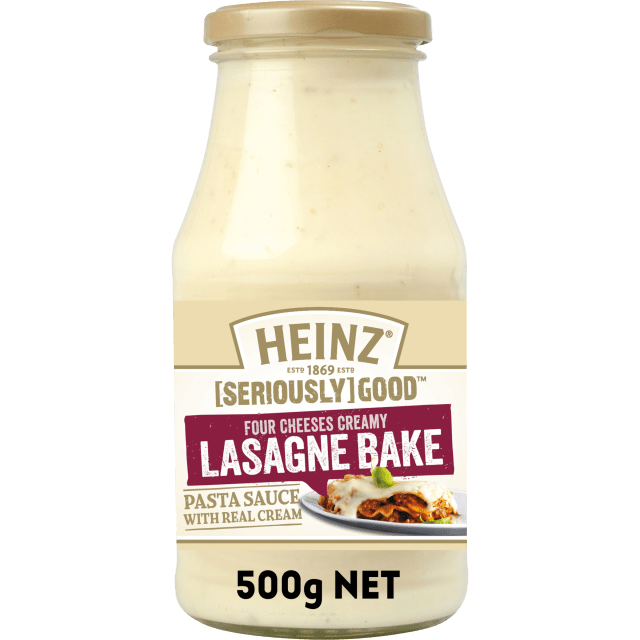 Heinz® [SERIOUSLY] GOOD™ Four Cheeses Creamy Lasagne Bake Sauce 500g